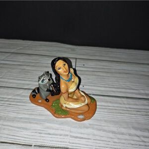 Vintage Pocahontas and Meeko the Raccoon Disney PVC Cake Topper Decopac